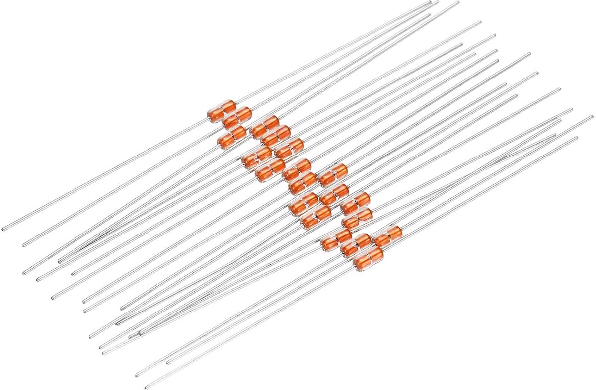 NTC Weerstanden Set - Temperatuur Sensoren - Temperatuur Meting - Glazen Verzegelde Behuizing - 2x3.6mm Behuizing