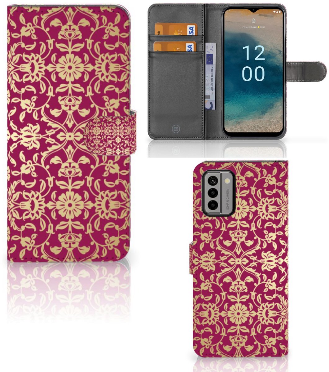 Wallet Case Nokia G22 Barok Pink