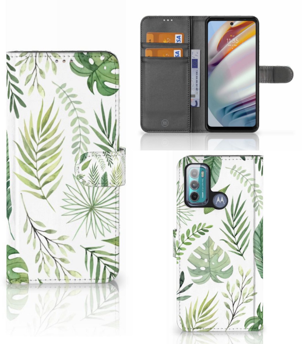 Motorola Moto G60 Hoesje Leaves