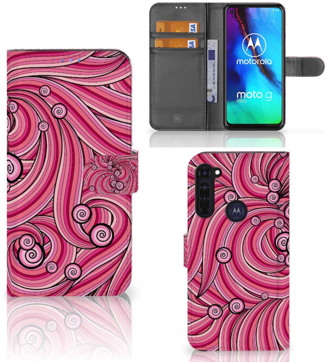 Motorola Moto G Pro Hoesje Swirl Pink