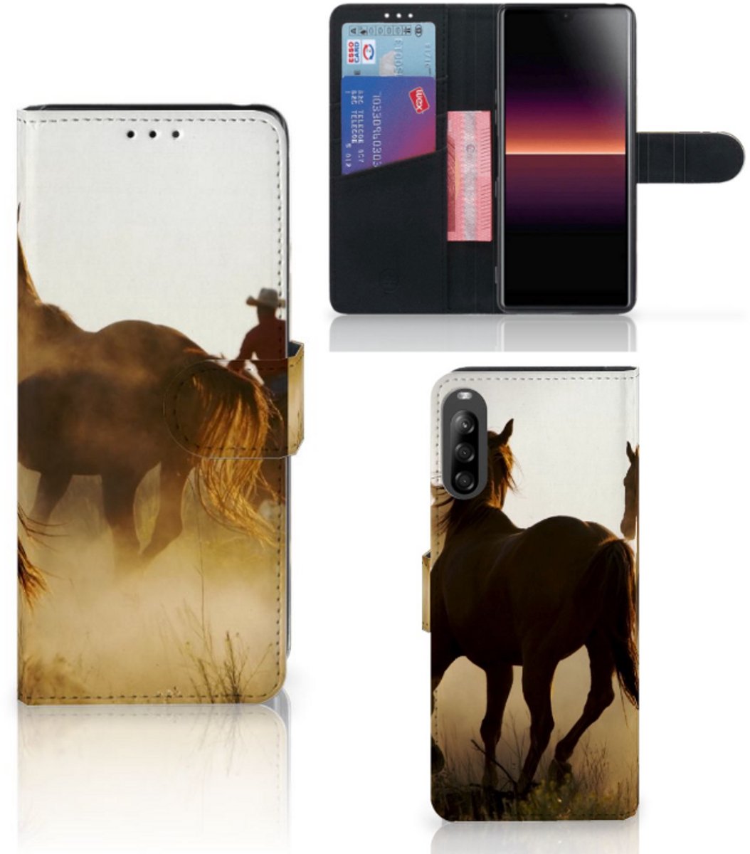 Sony Xperia L4 Telefoonhoesje met Pasjes Design Cowboy