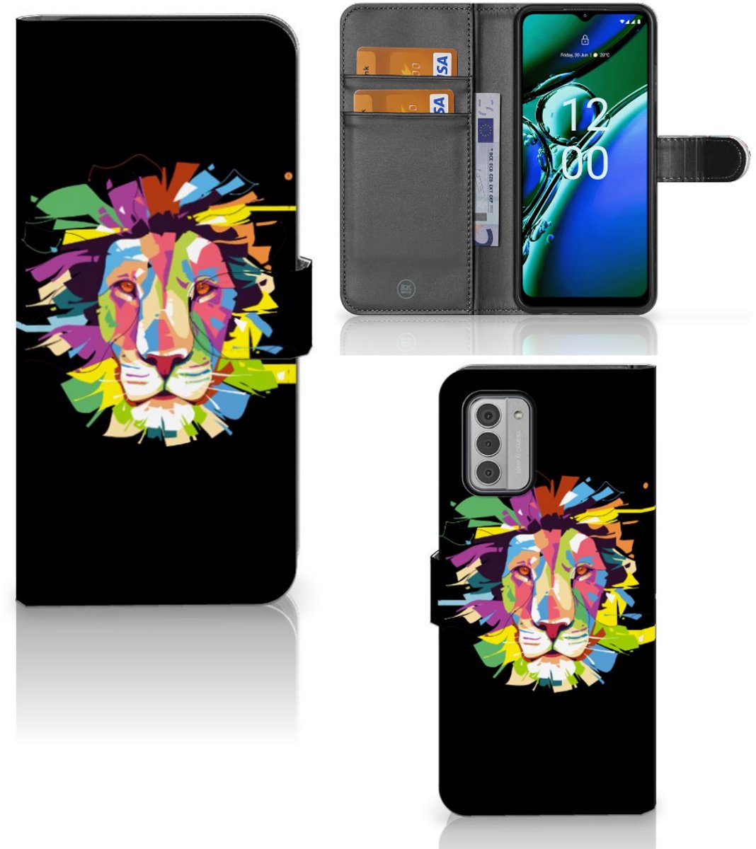Nokia G42 Leuk Hoesje Lion Color