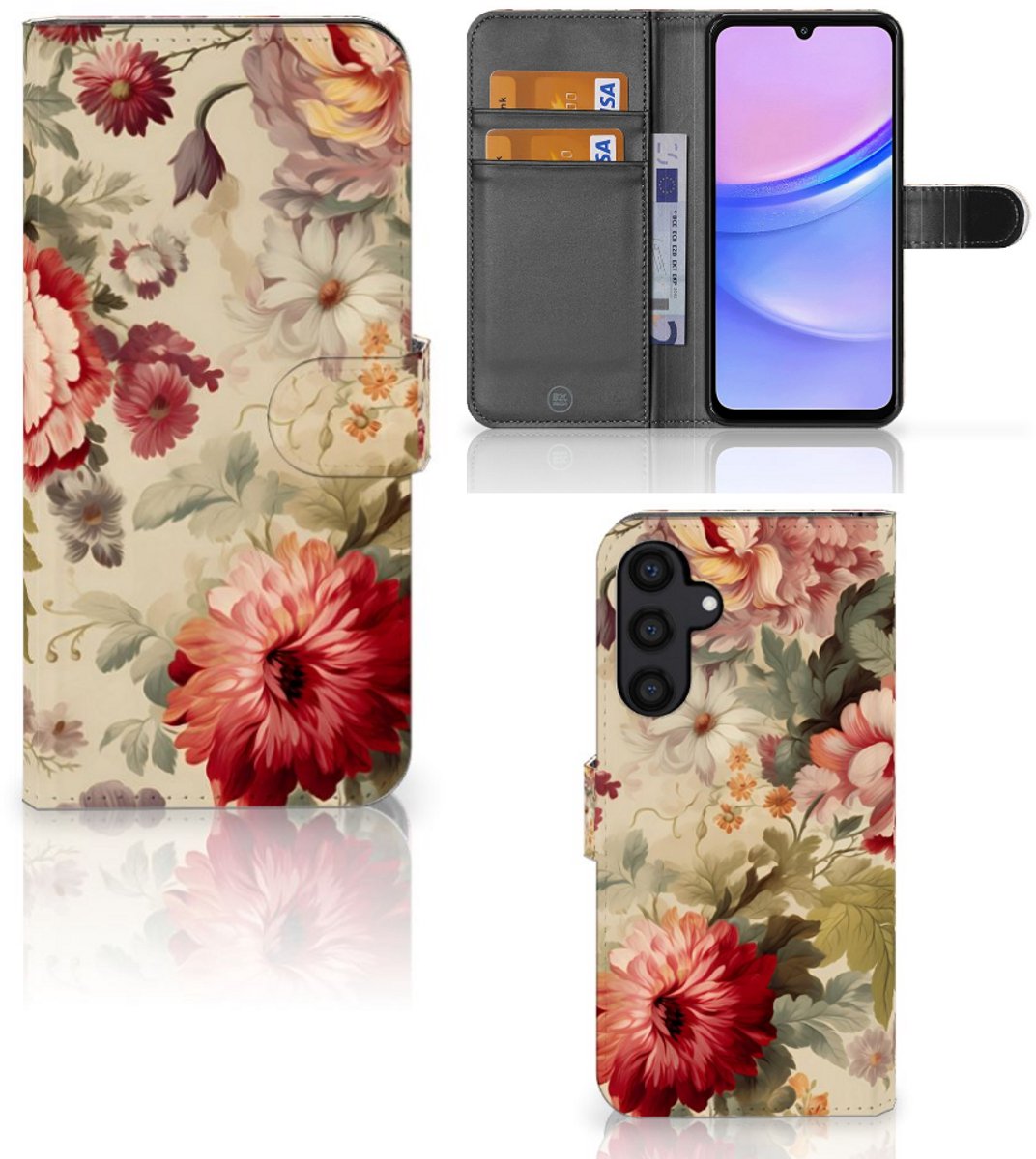 Hoesje voor Samsung Galaxy A15 Bloemen