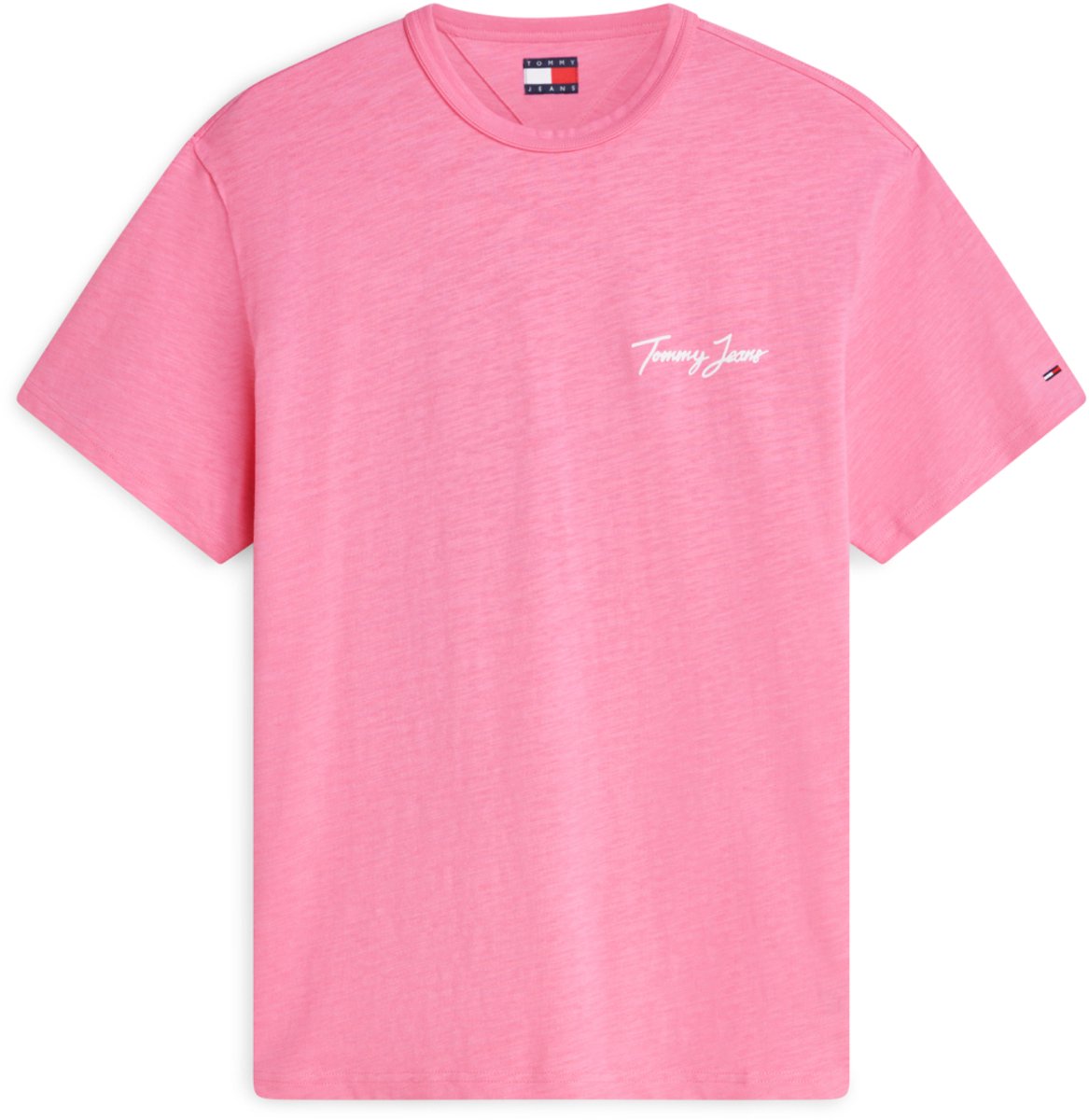 Tommy Jeans T-shirt Tjm Rlx Novelty Ss Tee Dm0dm23190 Tou Daisy Mannen Roze