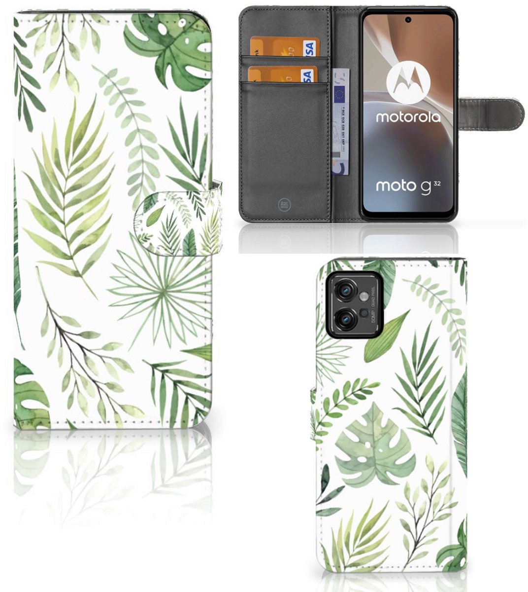 Motorola Moto G32 Hoesje Leaves
