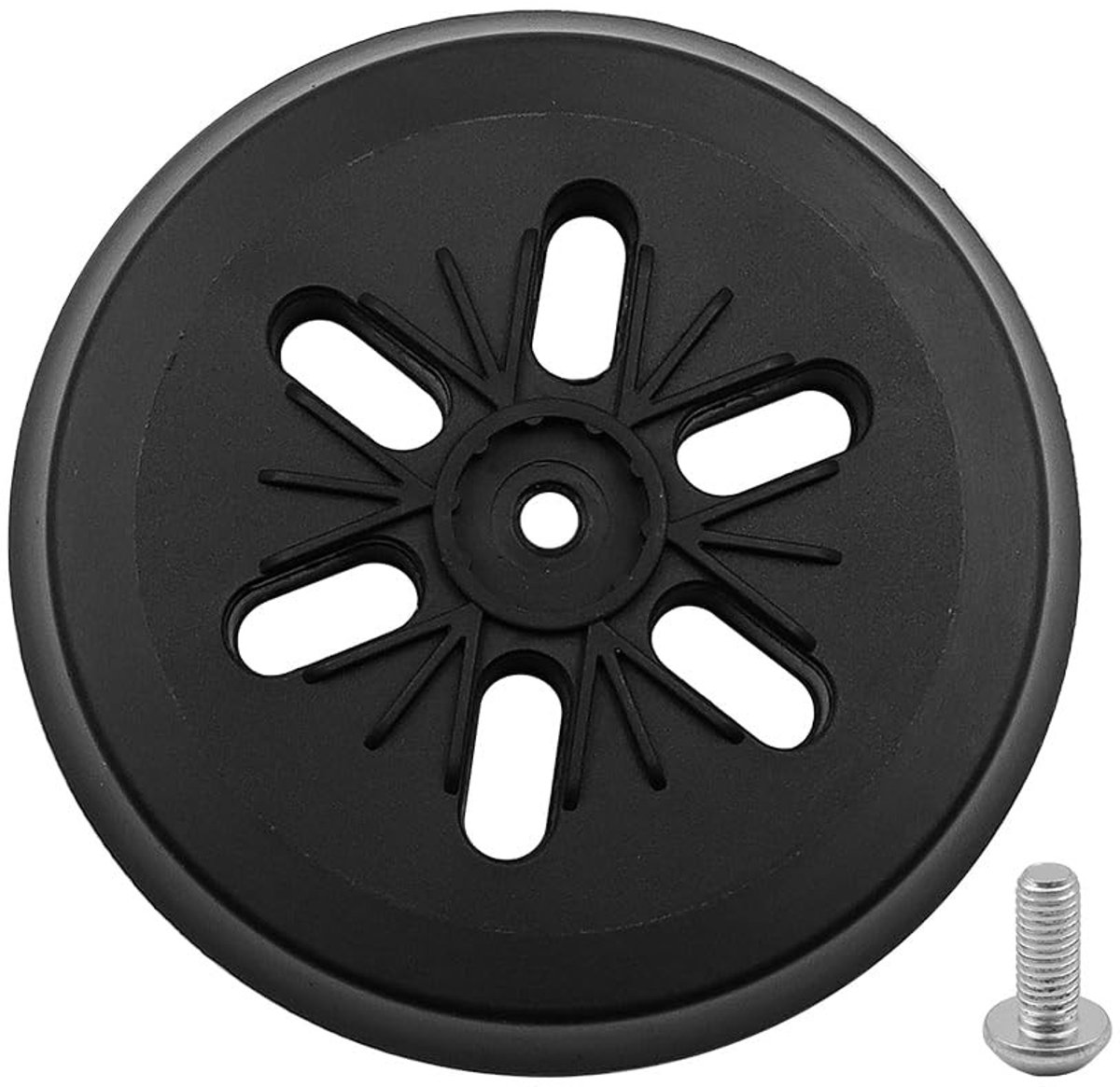 Allecta - Professioneel steunpad voor 150 mm schuurmachine met vervangbaar klittenbandpad.