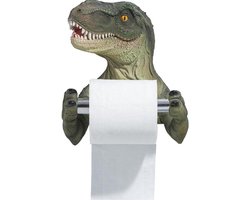 Faruxue 3D Dinosaurus Roll Papierhouder - Wandgemonteerd Toiletpapierrek Levensecht Dinosaurus Ontwerp Rolpapierhouder voor Toilet Badkamer
