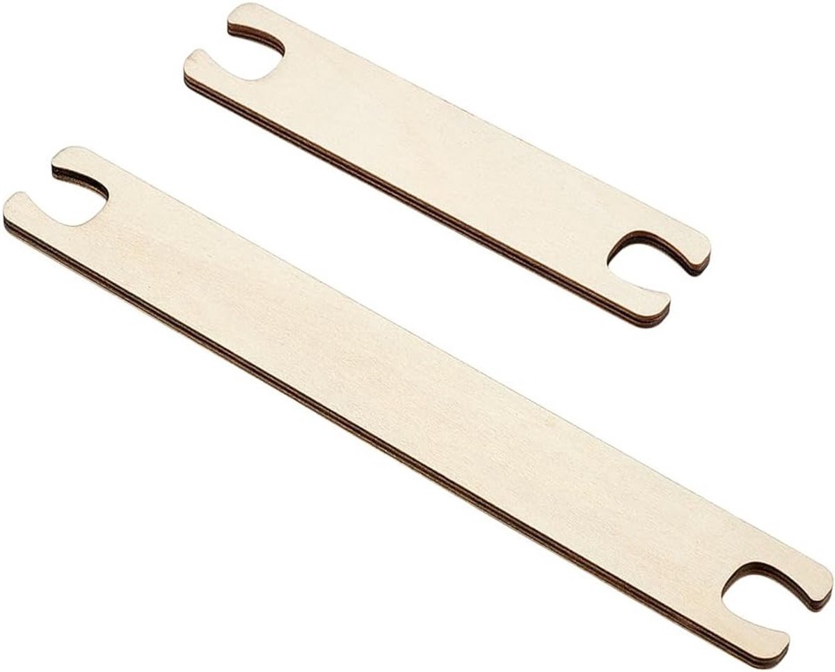 2 Stuks Houten Weefschuitjes - Weefgereedschap, Haaknaalden en Loom Accessoires voor Breien en Borduren met Garens en Tapestry