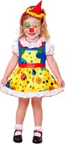 Geel kostuum clown voor meisjes - Verkleedkleding