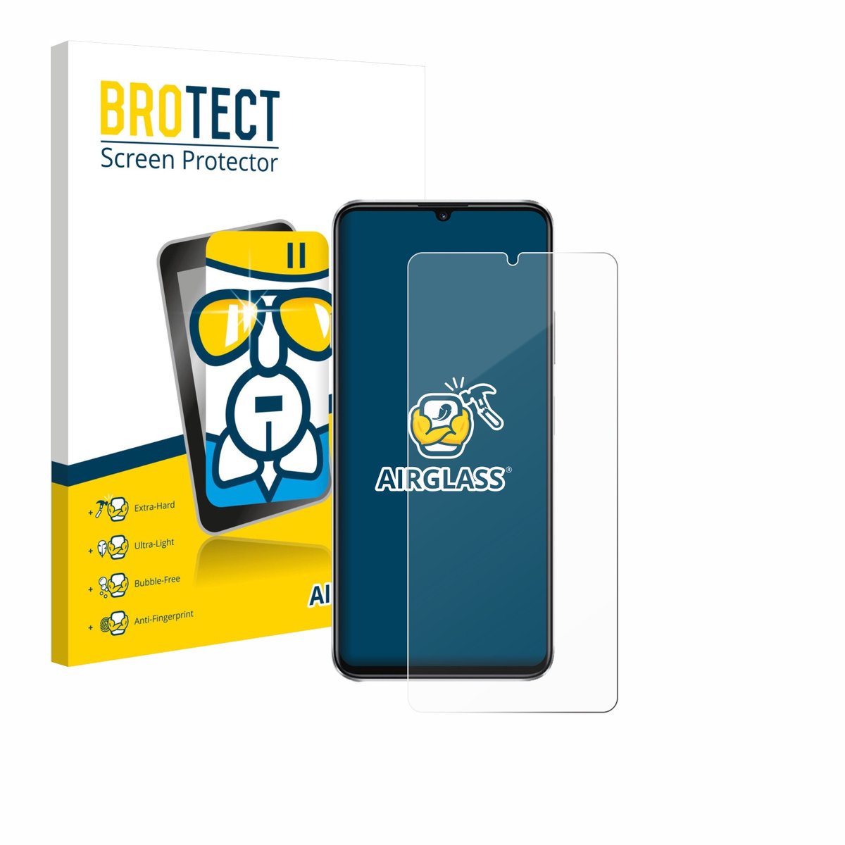Screenprotector voor Huawei Nova Y72S Beschermglas transparant
