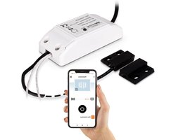 Universele Ontvanger Module - Poort Bediening - Garagedeur Automatiseren - Wifi Connectiviteit - 9 x 4 x 2.3 cm - Wit