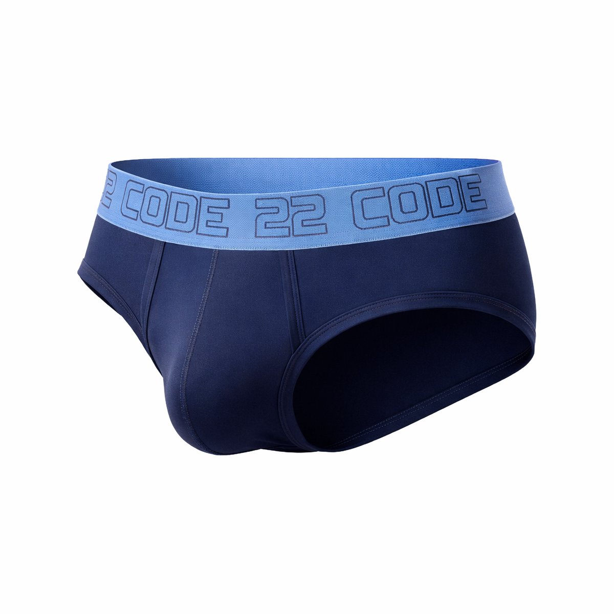CODE 22 Bouquet Brief Navy - MAAT L - Heren Ondergoed - Slip voor Man - Mannen Brief