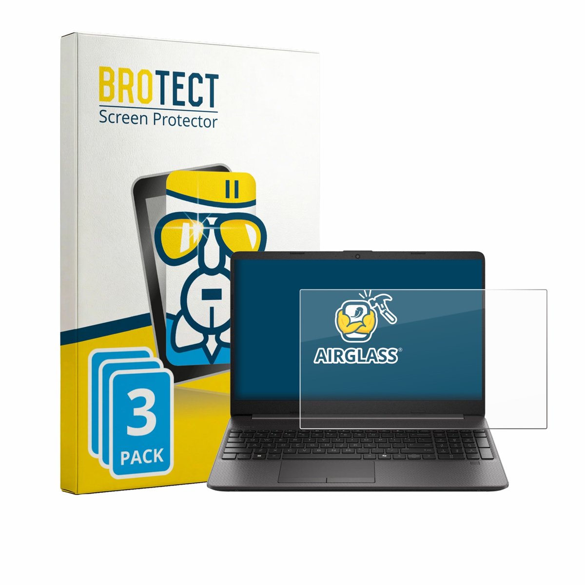 Screenprotector 3 Stuks voor HP EliteBook 250RT G9 Beschermglas transparant