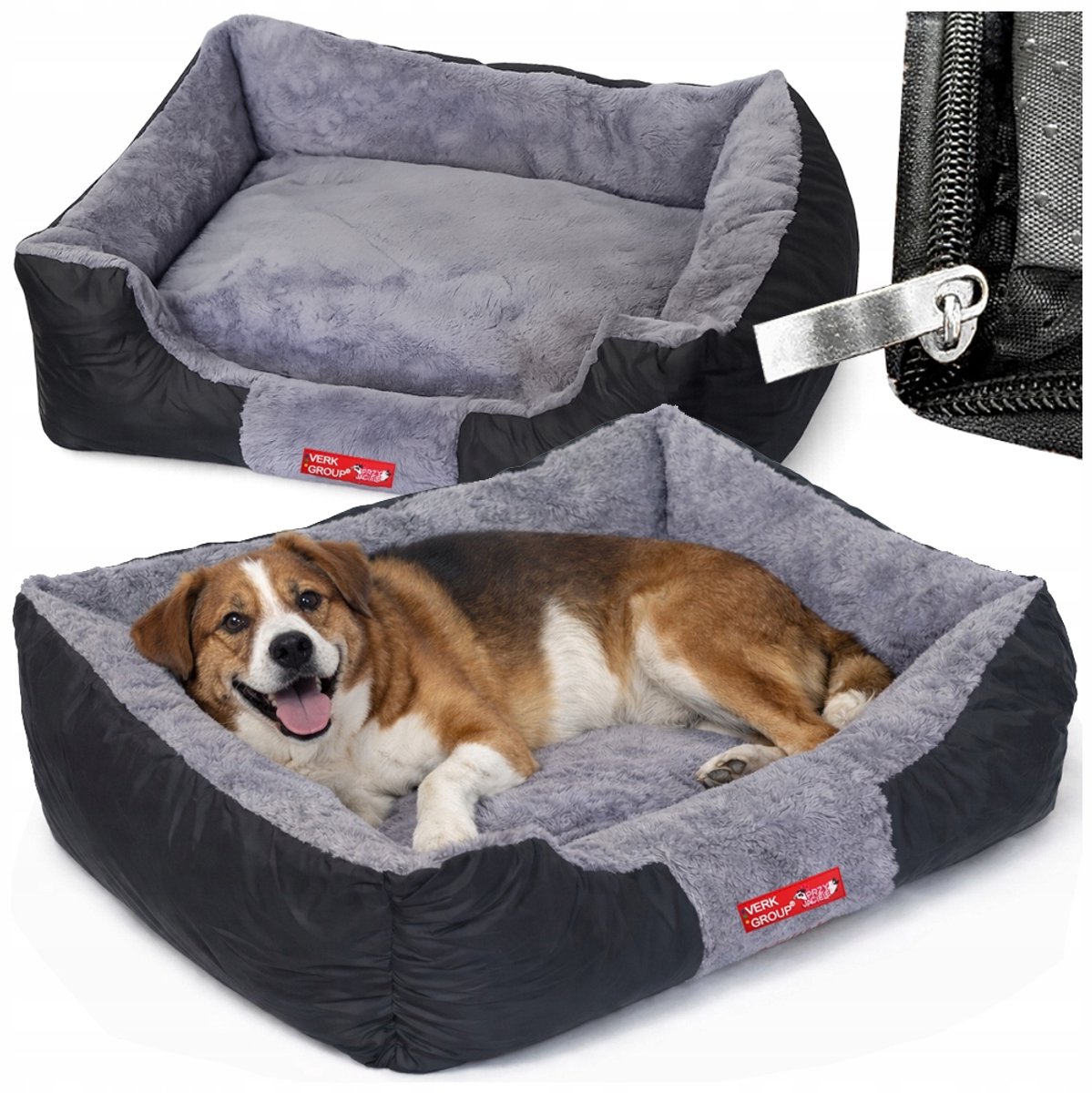 Przyjaciele Verk Group - Hondensofa - Zacht Pluche - Comfortabel - Middelgroot Groot