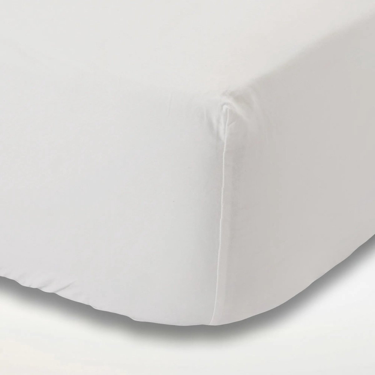 Wit 100% Katoensatijn Hoeslaken 90x200 - Voor matrassen van 18–25 cm & Zijdezacht en ademend katoensatijn