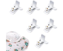 Dekbedclips - Stevige Dekbed clips - 6 Stuks - Dekbed Knijpers - Dekbed Klemmen - Clips - Dekens - Gewatteerde dekbedclips - lakenhouders - dekbedclips lakenclips - antislip dekbedhouders - sterke dekbedclips