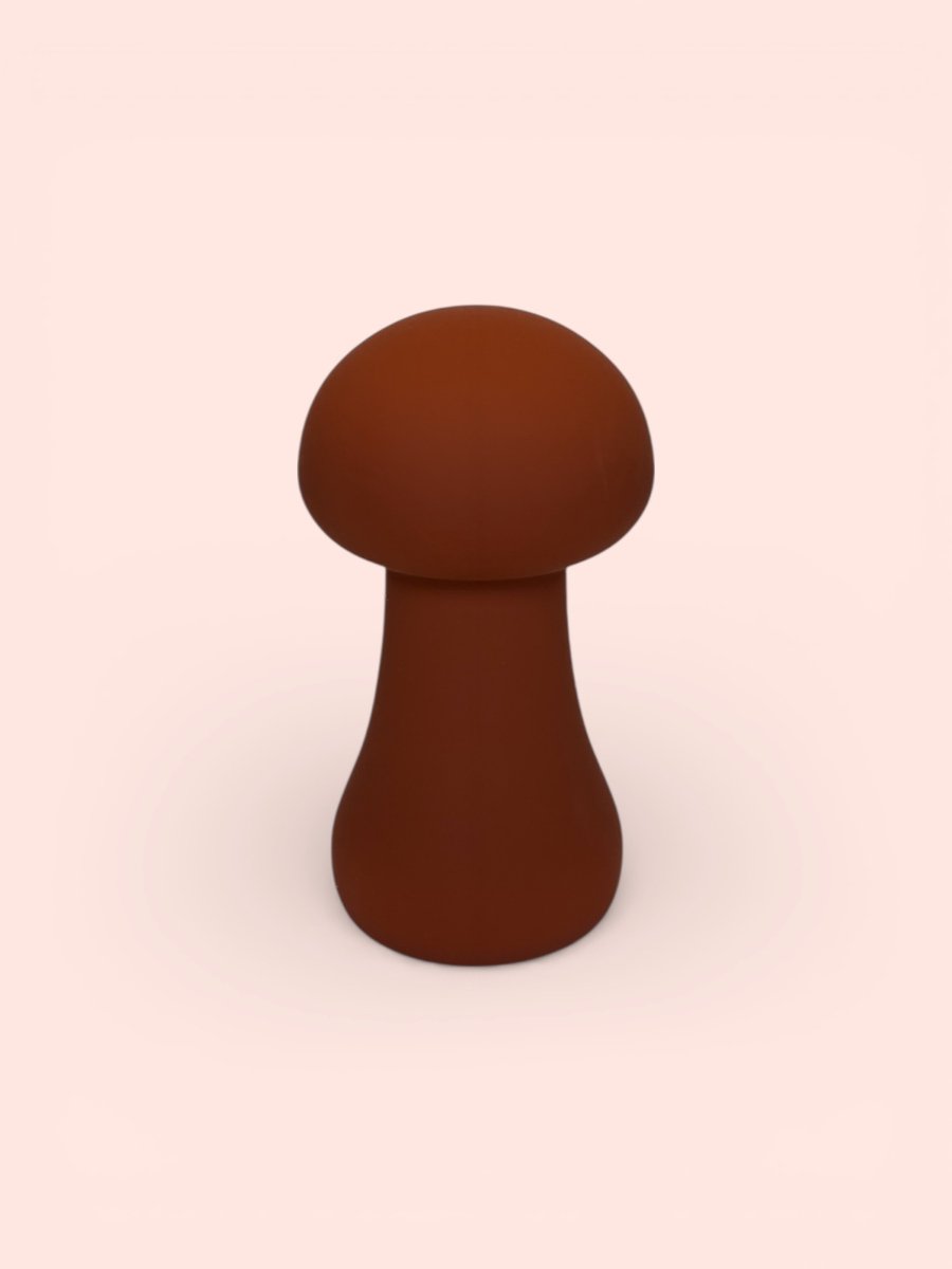 Soft Silicone Mushroom Mini Vibrator Rond - 8 Vibratiestanden