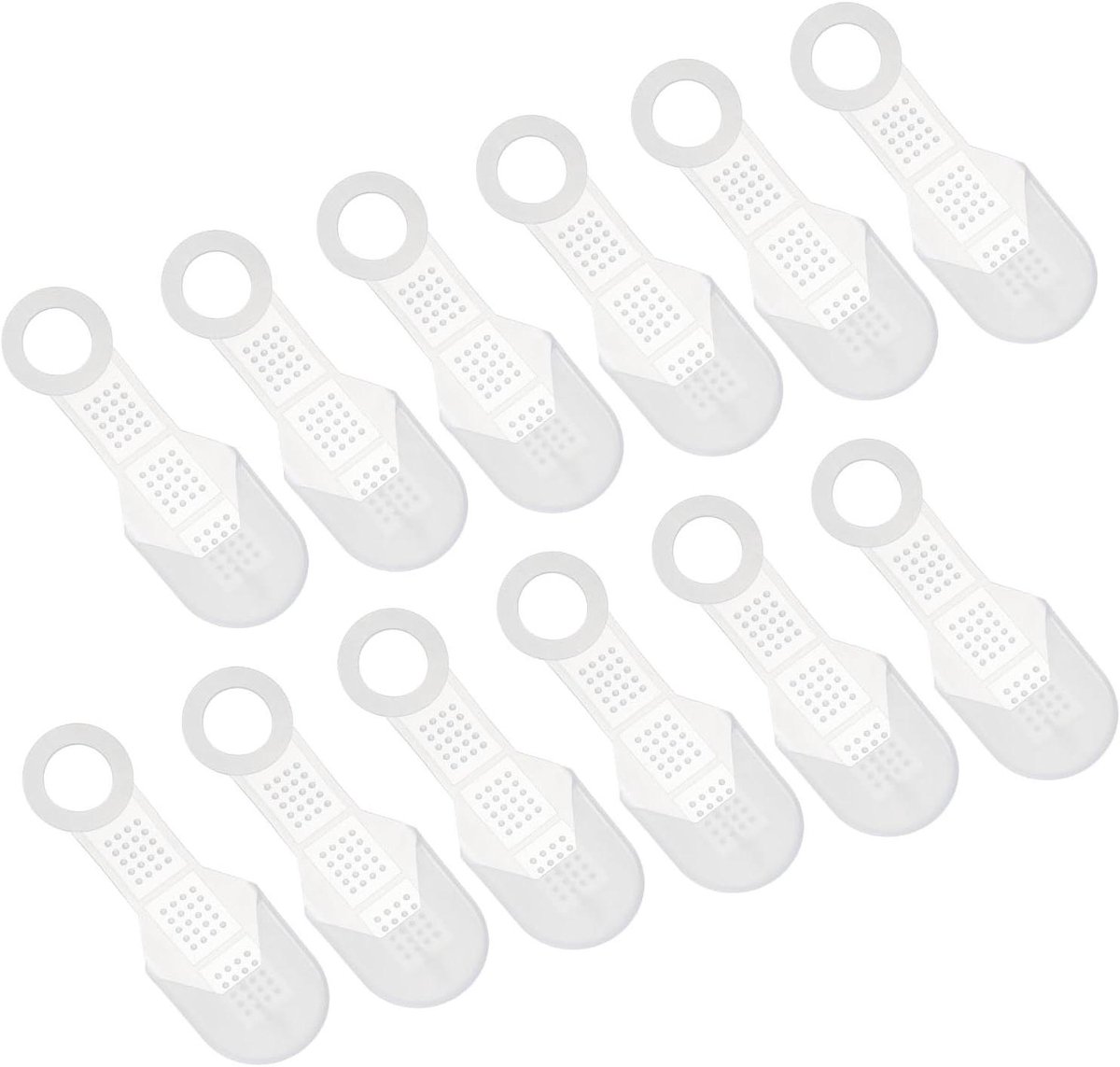 Antislip Hangers - Kleding Houders - Kleding Opbergen - Siliconen Grip - 12 Stuks - Helder