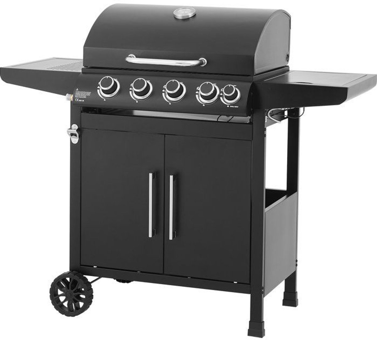 Gasbarbecue - Paarl - 4 branders - Hoofdkookoppervlak: 60 x 42 cm - Warmhoudrek - Staal
