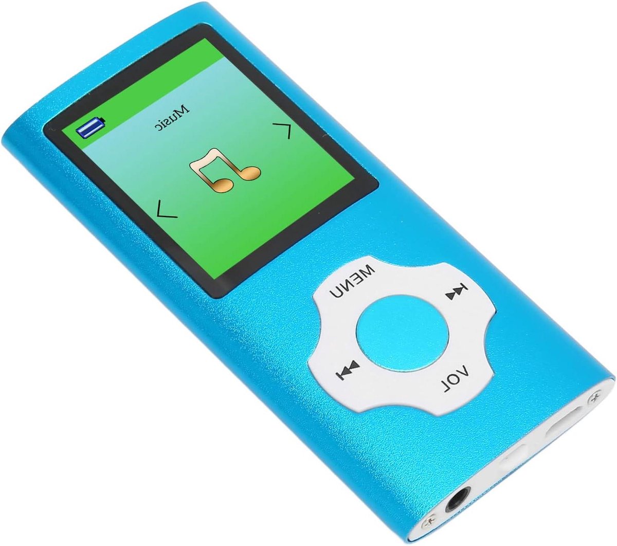 Mp3-speler Bluetooth - Muziekspeler Hifi - Muziek Luisteren - Verliesvrij Geluid - 1.8 Inch Scherm - Hemelsblauw