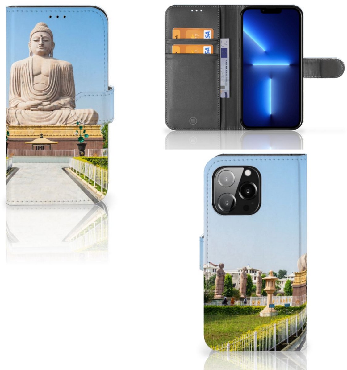 iPhone 13 Pro Flip Cover Boeddha