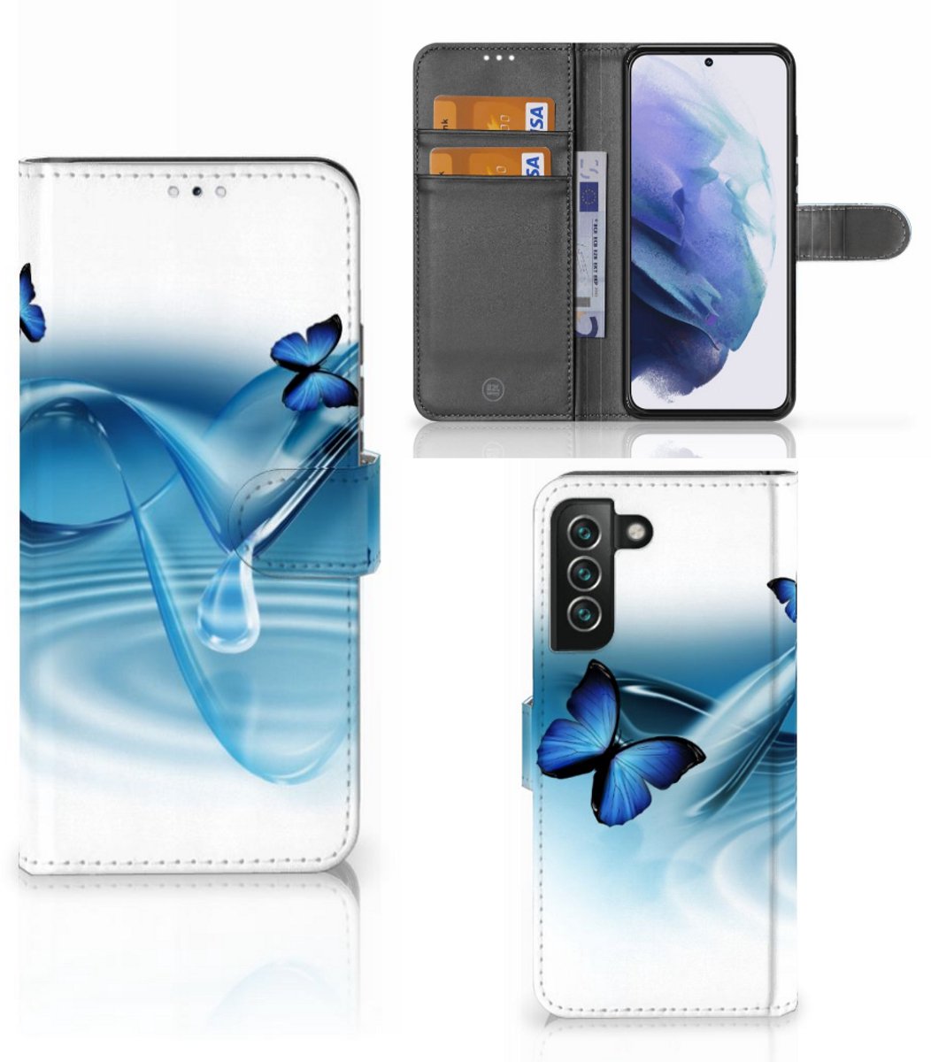 Samsung Galaxy S22 Plus Telefoonhoesje met Pasjes Vlinders