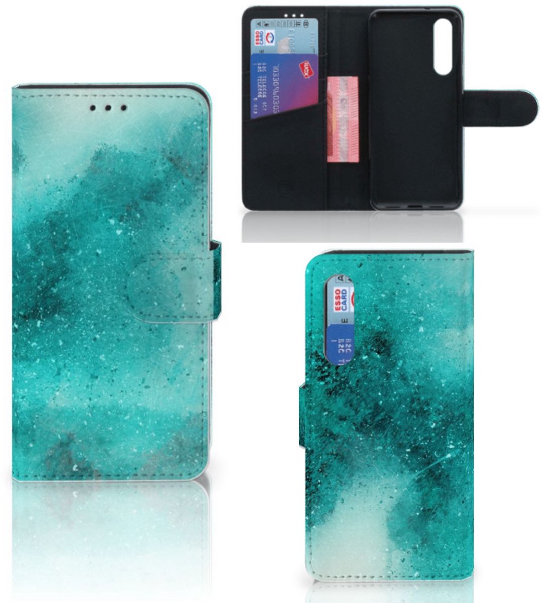 Hoesje Xiaomi Mi 9 SE Painting Blue