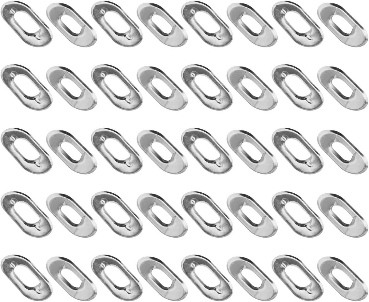 Oogjes en sluitringen - Bevestigingsmateriaal - Metaal - Boot - Tent - Caravan - Zilver - Reserveaccessoires - Geschikt voor diverse toepassingen - Set van 20 stuks draaibare knop oogjes en sluitringen