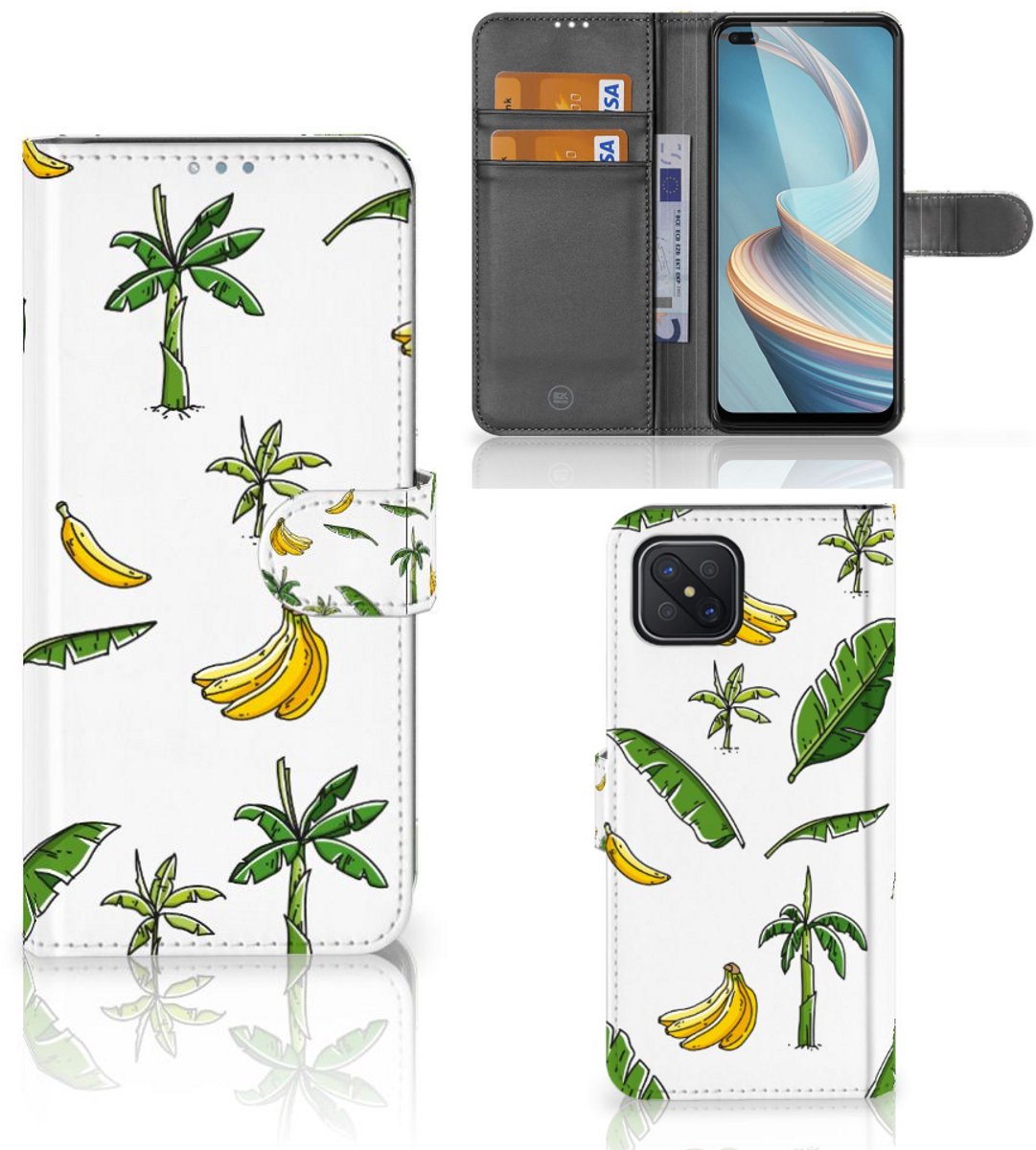 OPPO Reno4 Z Hoesje Banana Tree