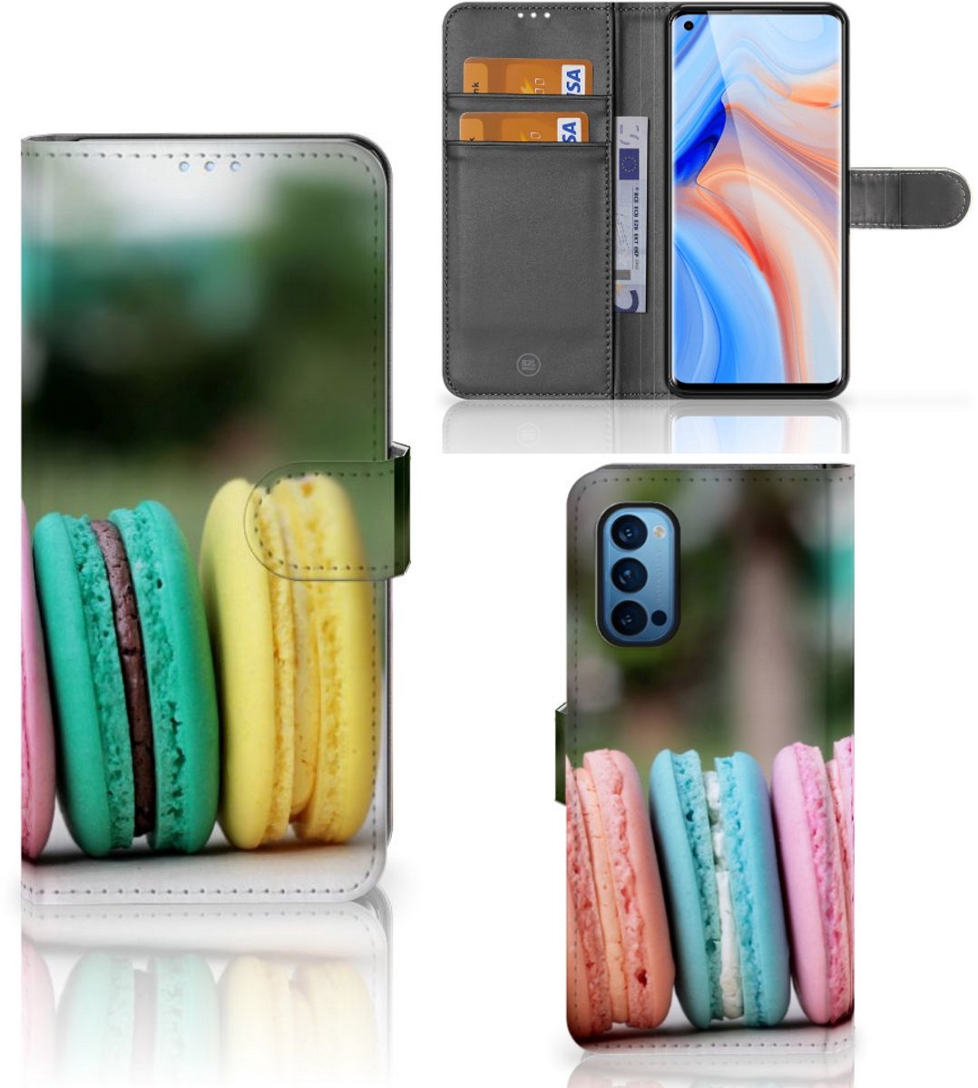 OPPO Reno 4 Pro 5G Book Cover Macarons