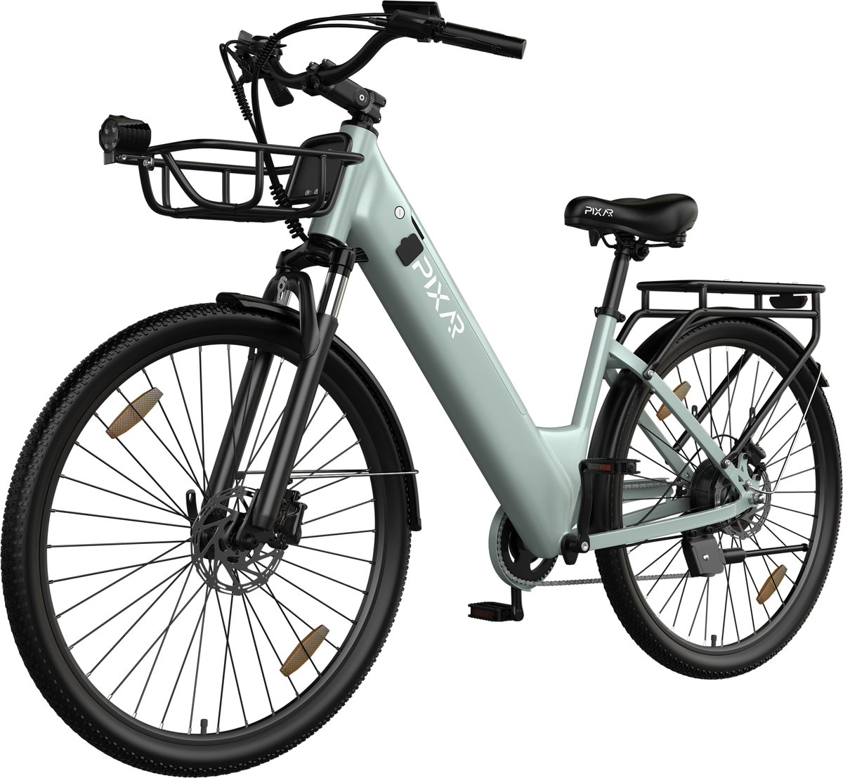 Pixar C1pro Elektrische Fiets - Actieradius 60-80km - Motor 250W - Battery 36V18AH (EVE) - Shimano 7 versnellingen - 28 Inch E-Bike Stadsfiets - Groen