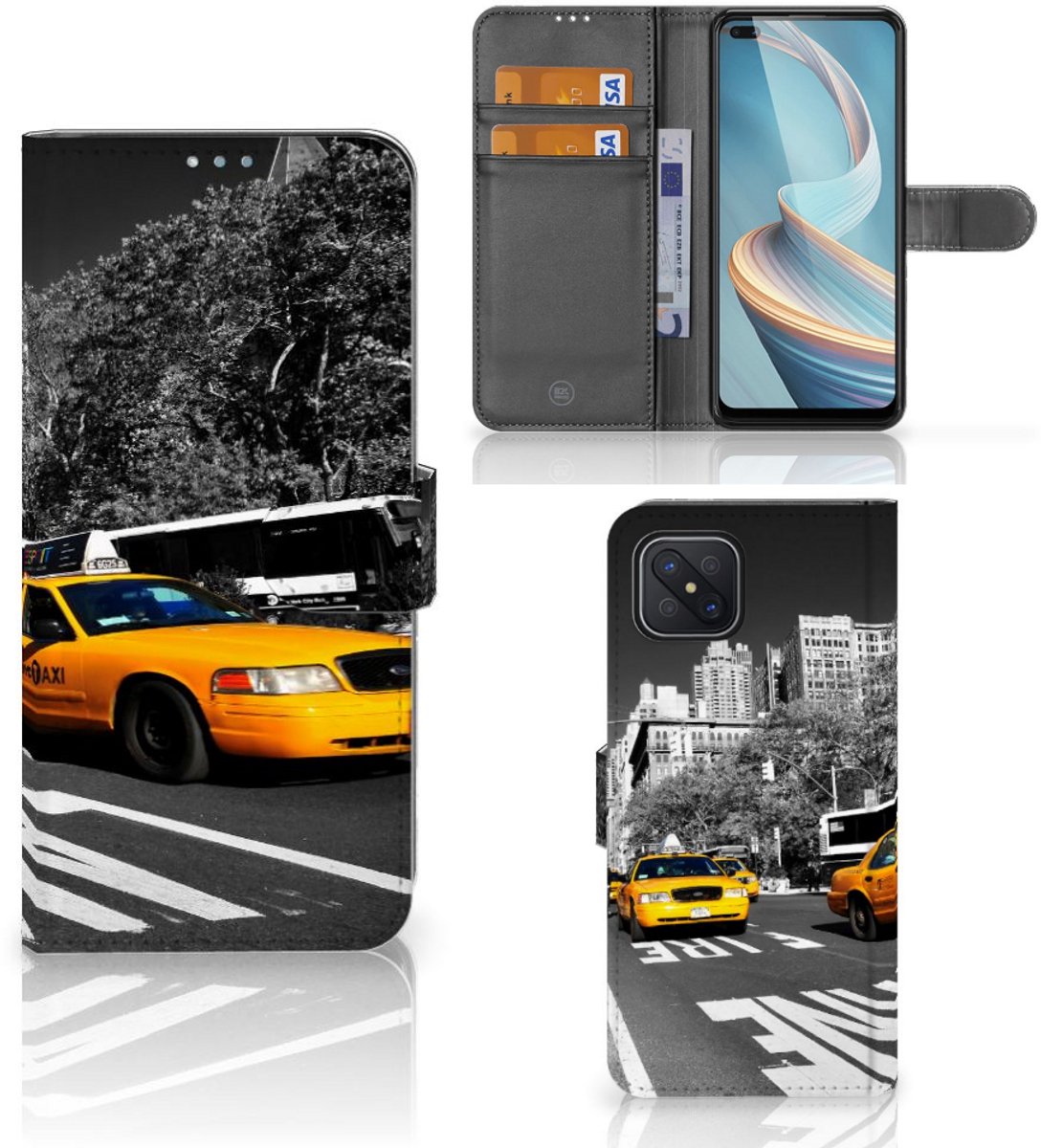 OPPO Reno4 Z Flip Cover New York Taxi