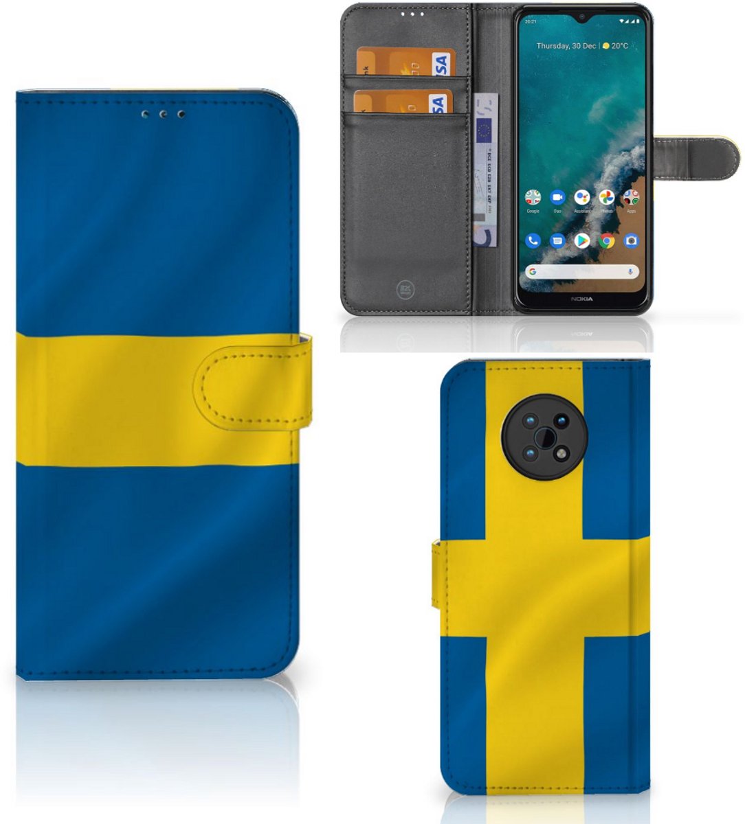 Book Case voor Nokia G50 Bookstyle Case Zweden