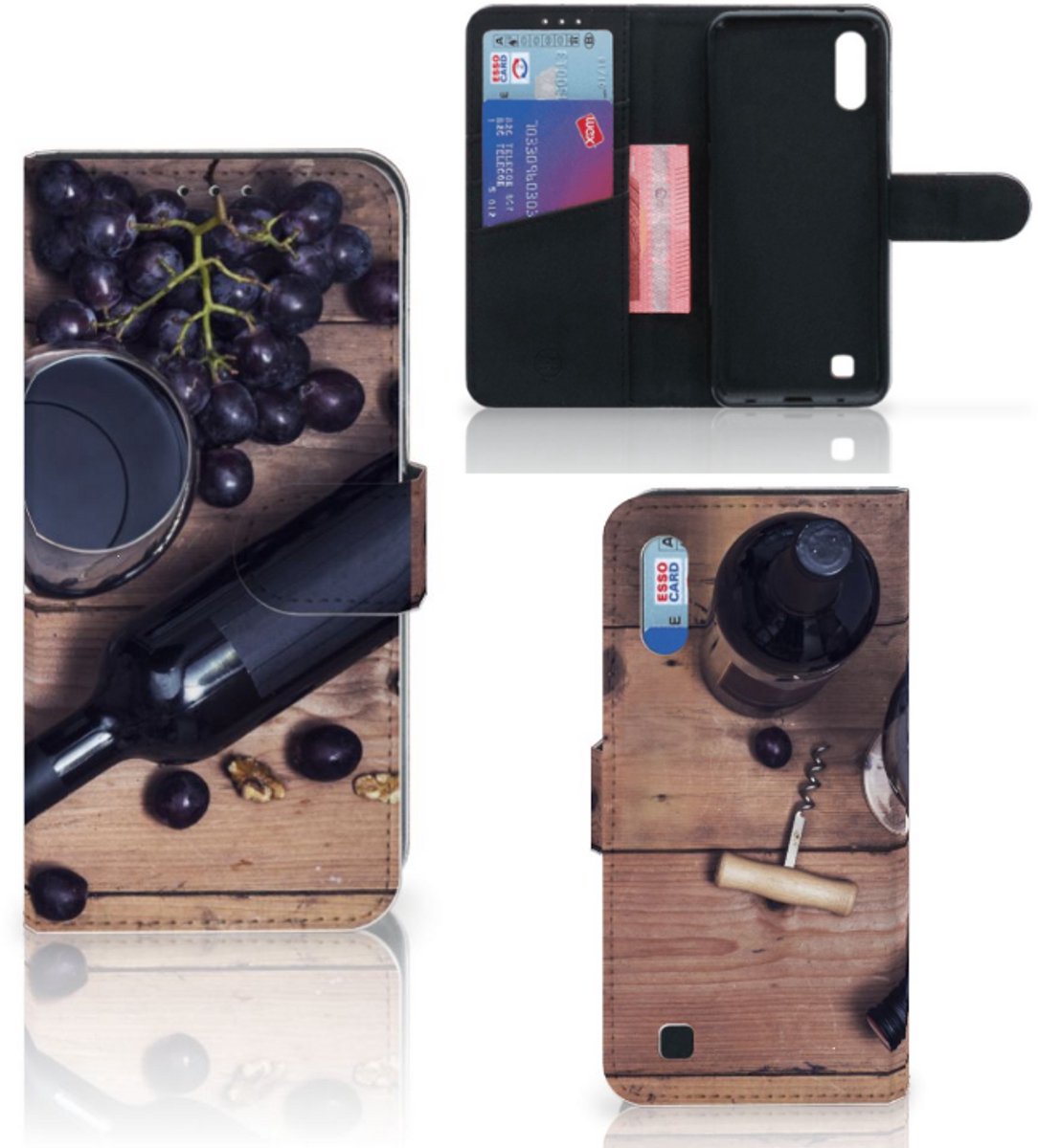 Book Case voor Samsung Galaxy M10 Book Cover Wijn