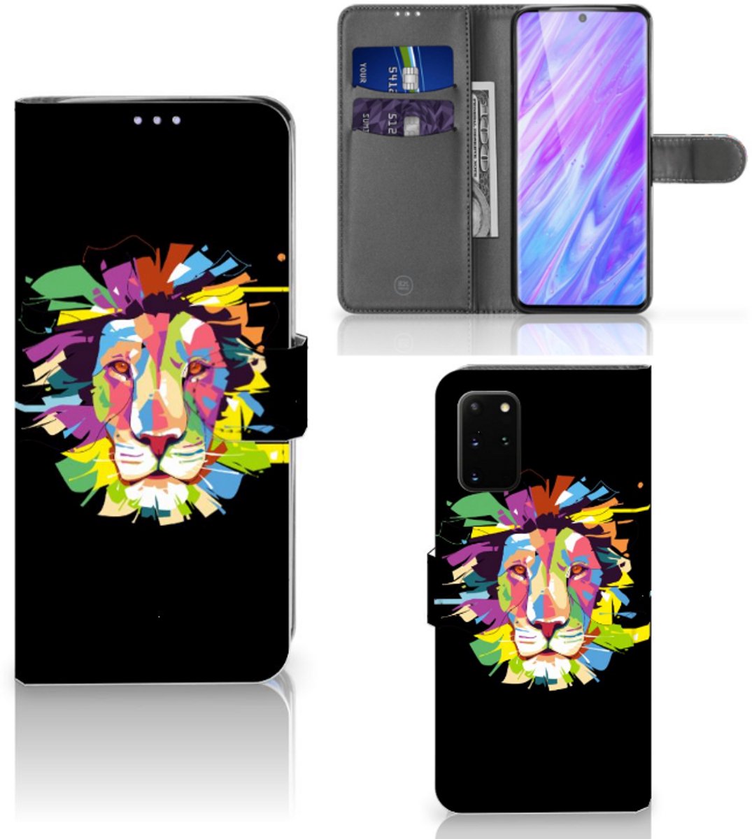Samsung Galaxy S20 Plus Leuk Hoesje Lion Color