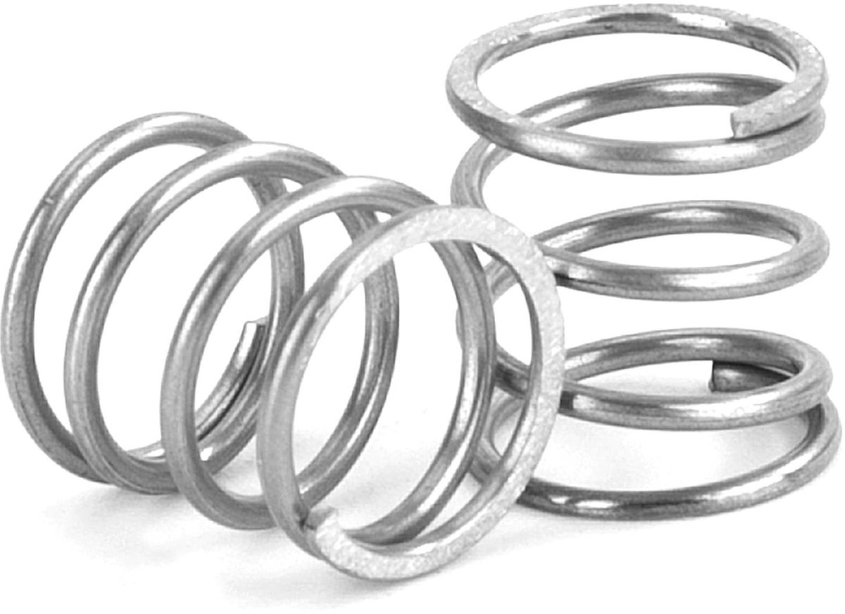 Compressieveren RVS - Drukveren Staal - Apparaten Reparatie - Hoge Elasticiteit - 10 mm Buitendiameter - Zilverkleurig