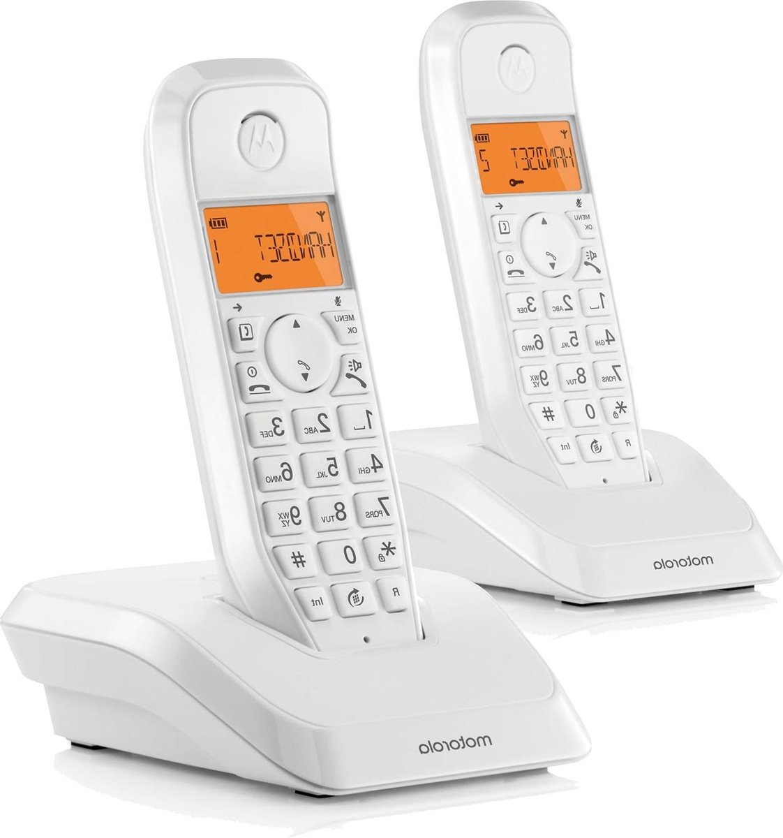 Draadloze Telefoon - DECT Telefoon Vaste Telefoon - Thuis Bellen - Oproepblokkering en Niet Storen - 50 Contacten - Wit