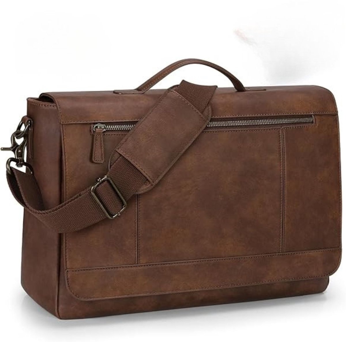 Leren Laptoptas - Laptoptas - Leren Tas - Luxe Leren Laptoptas - Werktas - Schoudertas - Business Tas - Leren Business Tas - 15,6 inch - Bruin - van Imperatoris