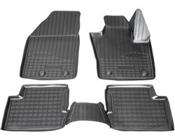 Rubberen Vloermatten - Automatten Set - Auto Interieur Beschermen - Voertuigspecifieke Pasvorm - Set van 4 - Zwart