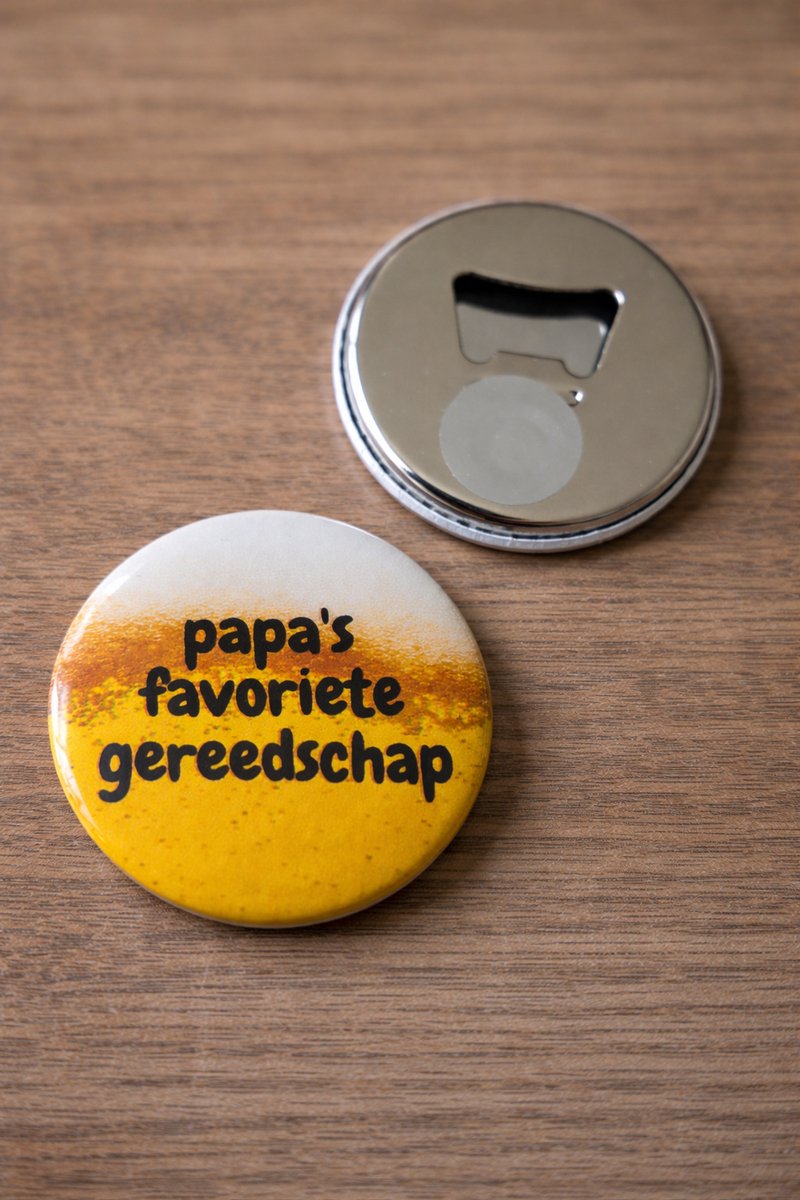 Bieropener Magneet – Papa’s Favoriete Gereedschap