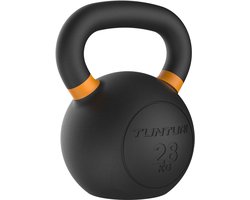 Tunturi Platinum Cast Iron Kettlebell - 28kg - Incl. gratis fitness app
