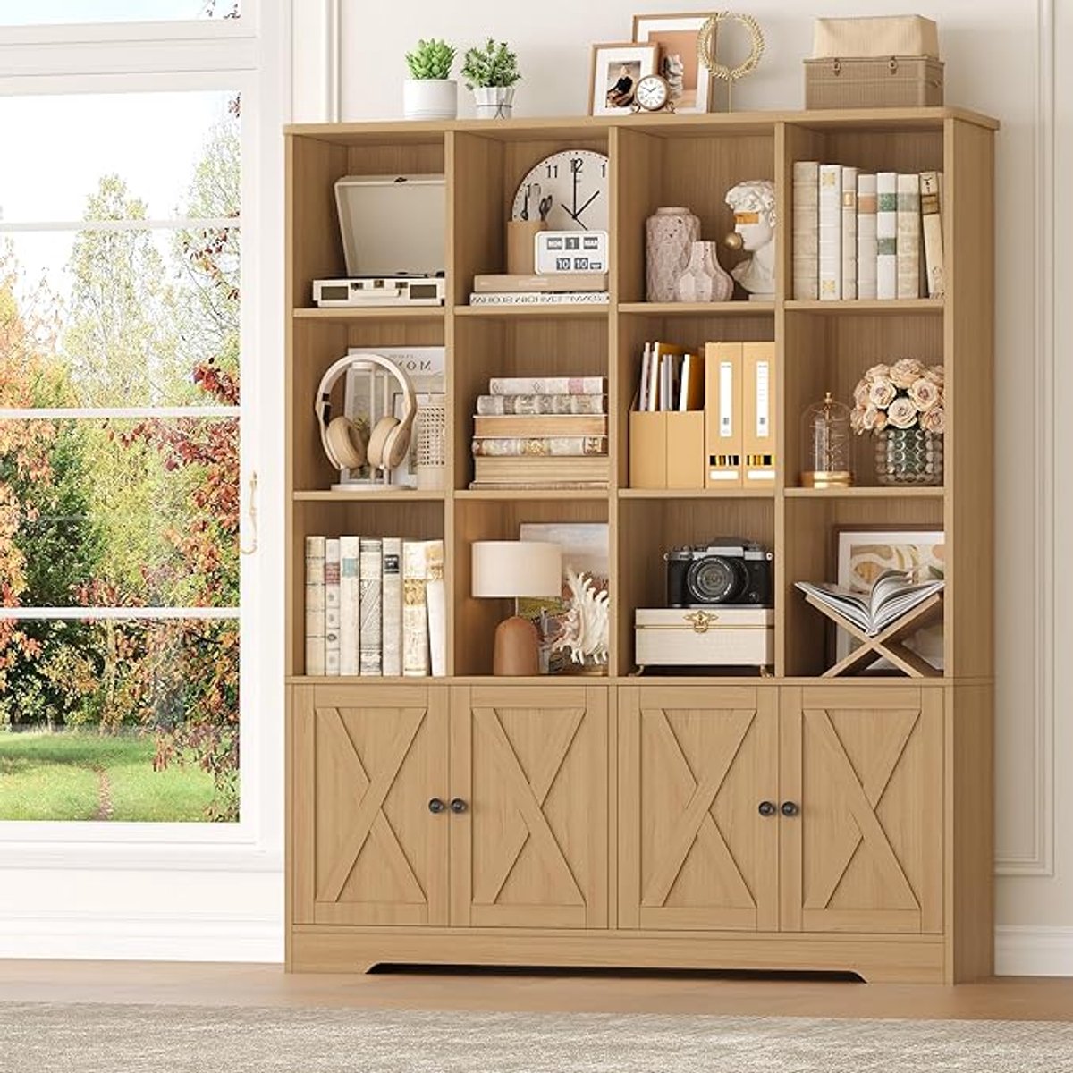 Luxe Boekenkast – Eiken – 8x121 cm – Industrohome