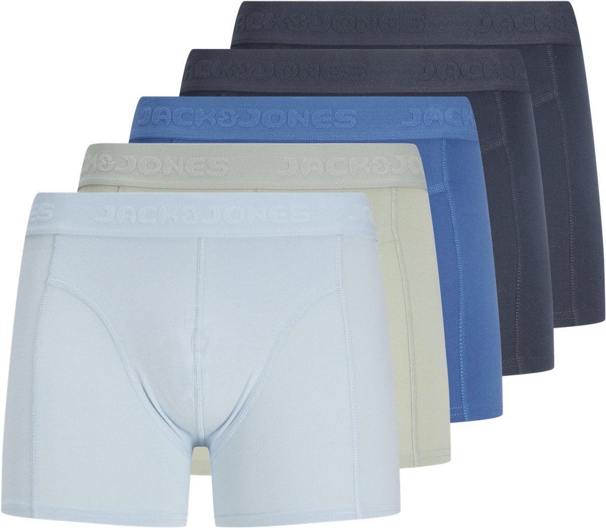 JACK&JONES ADDITIONALS - JACGILLI SOLID TRUNKS 5 PACK Heren Onderbroek