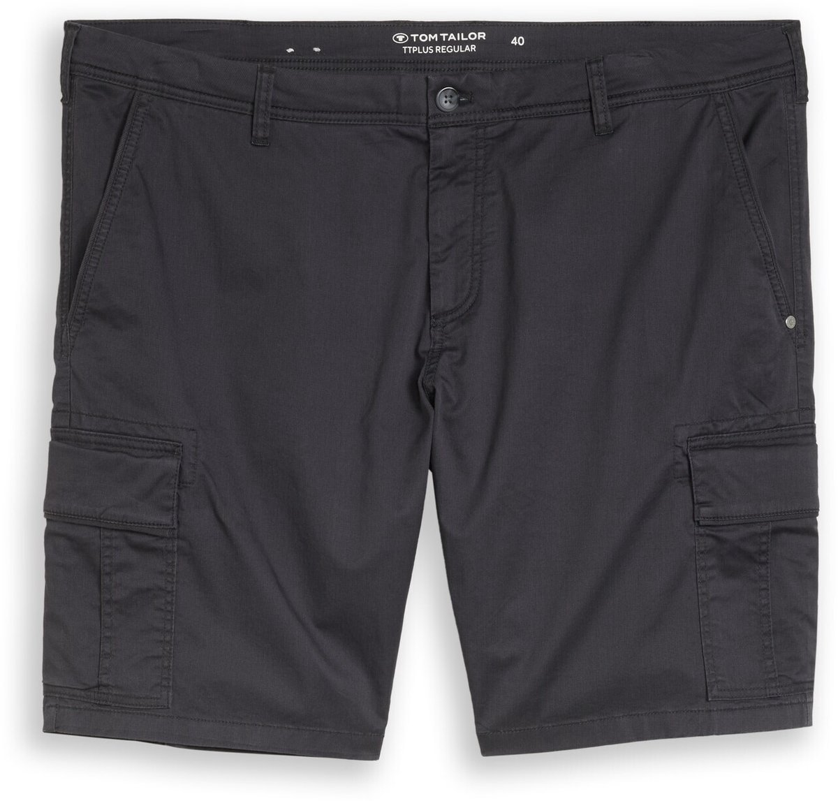 Tom Tailor - Plus Size - TTPLUS REGULAR Cargo-short - Maat 48 - grey mini geometric print