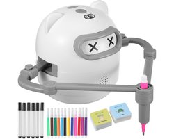 Slimme Tekenrobot – Voice Interactive, STEM Coding Toy voor Kinderen – 12 x 10 x 10 cm / 4,7 x 3,9 x 3,9 inch – Wit