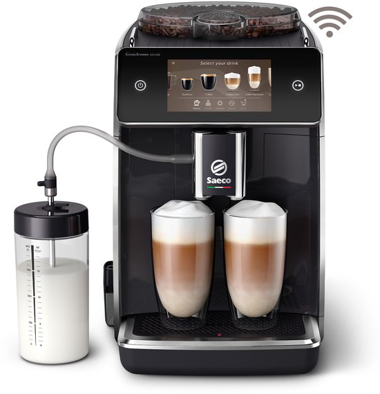 Philips Saeco GranAroma Deluxe SM6680/00 - Espressomachine - 18 Soorten Warme Drankjes - Zwart / RVS - + AquaClean Filter