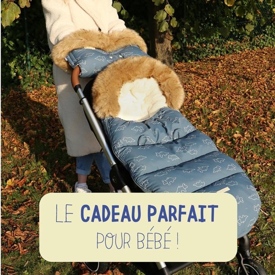 Universele Voetenzak - Babyzak Kinderwagen - Warm Blijven Wandelen - Waterafstotend Zeildoek - 6-36 maanden - Blauw — afbeelding 3