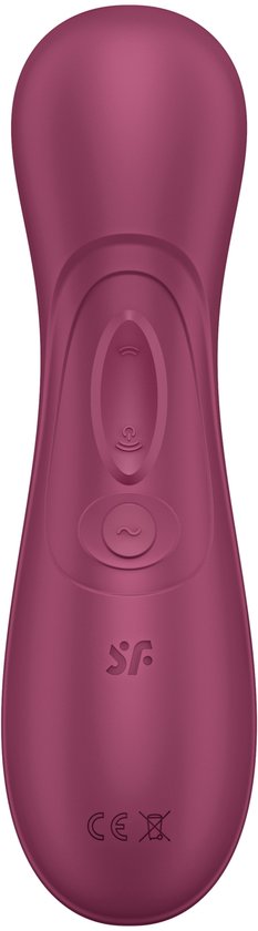 Satisfyer, vibrator, drukgolfvibrator, 'Pro 2 Generation 3', 16,5 cm, vloeibare luchttechnologie, incl. extra opzetstuk, 2 apart regelbare motoren