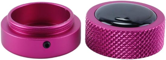 Poolkrijthouder, rond, praktisch hulpmiddel, biljartaccessoires, magnetische mini-krijtpunthouder, ronde doos, biljart (roze) — afbeelding 4
