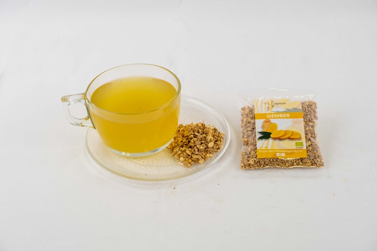 Gember Kruidenthee (Ginger) – Biologisch – Cafeïnevrije Kruidenthee – Losse Kruidenthee – 50g